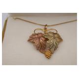 14kt Black Hills Gold Pendant Necklace