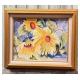 Framed Floral Painting