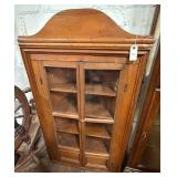 Wooden Glass-Front Cabinet