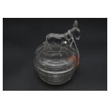 Donkey Glass Trinket Dish