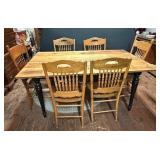 Farmhouse Style Table w/ Mismatched Chairs