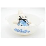 Anchor Hocking Cornflower Dish & Bunny