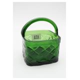 Green Glass Basket