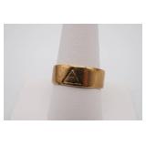 10K Gold Band With Engraved Inscription