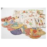Vintage Paper Dolls and Patterns Lot