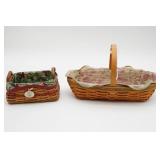 (2) Longaberger Handwoven Baskets