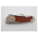 Buffalo Nickel Folding Pocket Knife