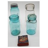 Vintage Glass Mason Jars