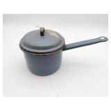 Graniteware Small Pot w/Lid