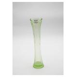 Vintage Green Glass Swung Vase