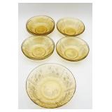 Yellow Depression Glass Bowl Lot