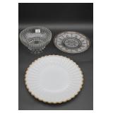 Three Plates and Bowl