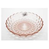 Anchor Hocking Pink Bubble Bowl