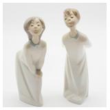Lladro Boy & Girl Kissing Set