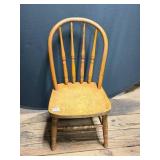 Vintage Wooden Spindle Back Chair