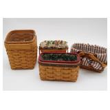 Four Longaberger Baskets