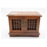 Miniature Wooden Cabinet Jewelry Box