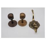 Brass Hardware Items & Lion Hook
