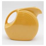 Yellow Fiesta Ware Disk Water Pitcher