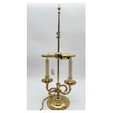Vintage Serpentine Bouilotte 2 Arm Candlestick