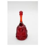 Vintage Red Glass Bell