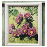 Framed Floral Painting Signed by Tange
