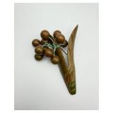 Bakelite Carved Brooch