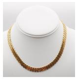 Napier Gold Tone Necklace Choker Style