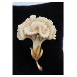 Trifari Carnation Flower Brooch