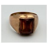 14KT Gold Ring with Citrine? 7.87 Grams Sz 9