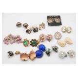 Assorted Costume Earrings -as found