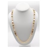 1928 Brand Faux Pearl and Gold Tone Necklace