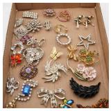 Assorted Lot of Costume Pins and Brooches