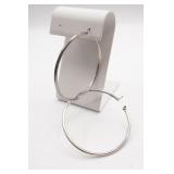 2' Sterling Silver Hoop Earrings