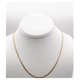 14 Kt. Gold Braided Chain 16 in.