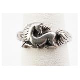 Sterling Silver Unicorn Ring Stamped Thailand