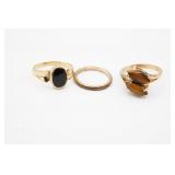 Lot of 3 Rings Gold Filled/Plated