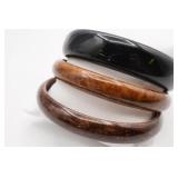 Black, Tan and Brown Bangles