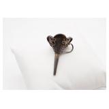 1.5'  Sterling Silver Flower Charm
