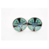 Little Luck Pattern Sterling Silver Cuff Links