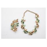 Vintage Pam Necklace Auror Borealis Necklace &