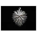 Trifari Silver Tone Layered Starburst Pendant