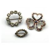 Collection of Costume Jewerly Brooches