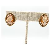 12 KT GF Cameo Earrings