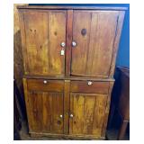 Antique Primitive Pine Cupboard