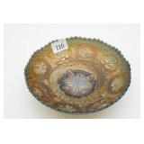 Fenton Carnival Glass Bowl Dragon & Lotus