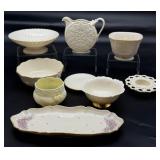 Collection of Lenox & Belleek Ribbon and Bow