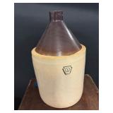 #4 Stoneware Whiskey Jug As Is Has a crack