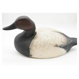 Canvasback Drake Wooden Duck Decoy