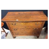 Tiger Oak 3 Drawer Dresser